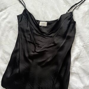 Wilfred Black Satin Tank